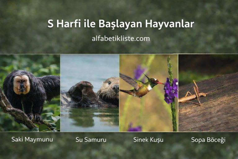S Harfi ile Başlayan Hayvanlar